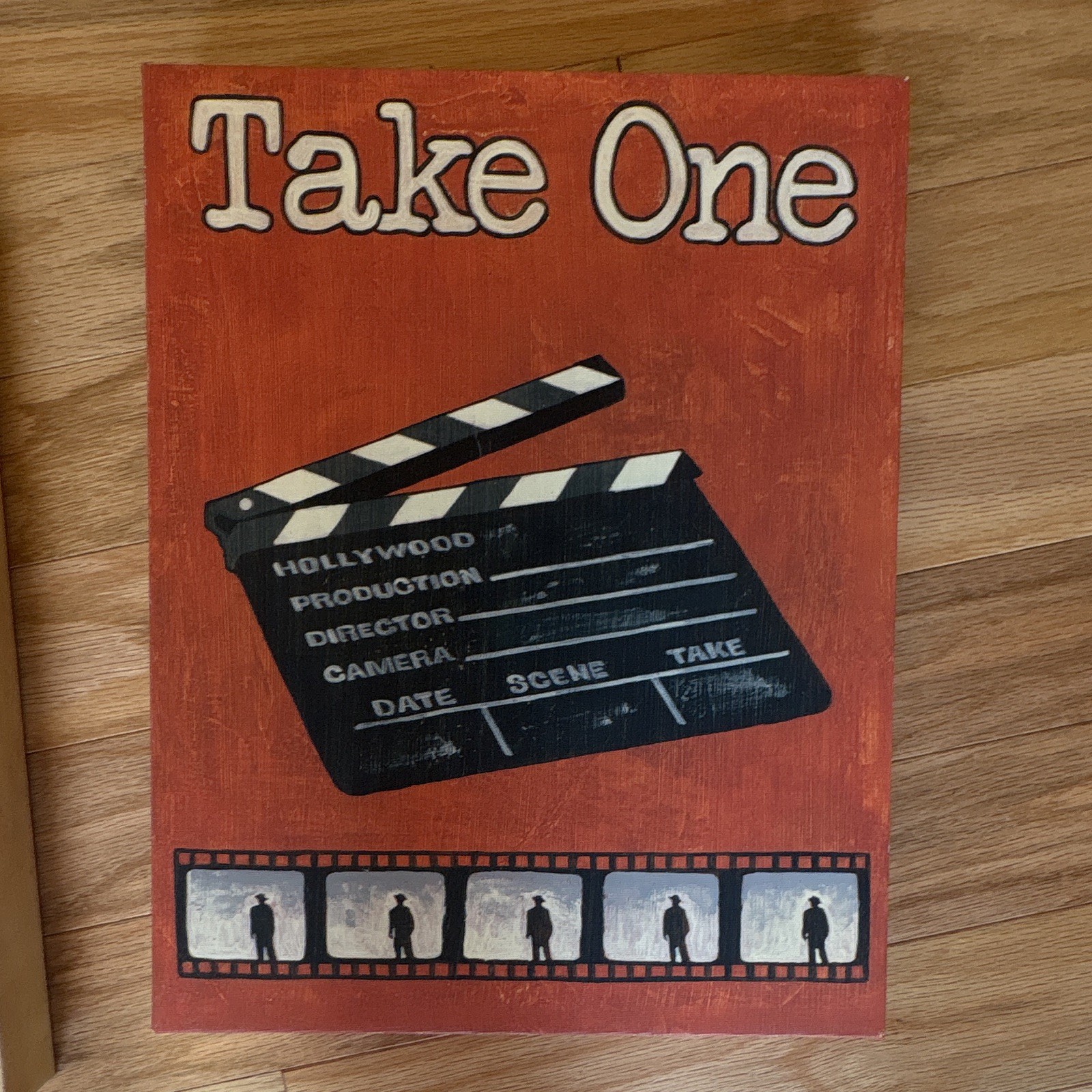 Hollywood Movie Film Themed Decorative Plaque Set