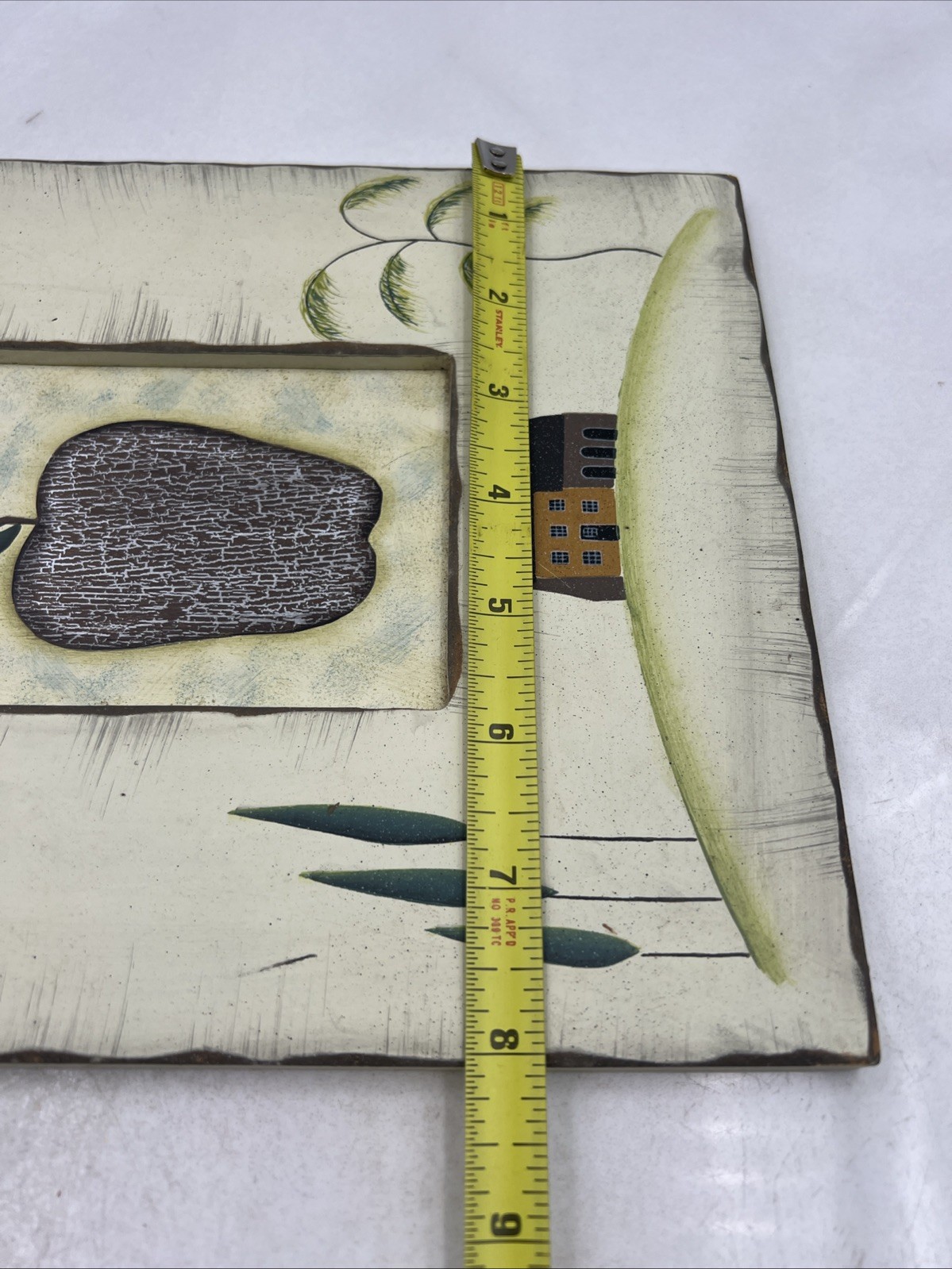 VTG Welcome Sign Hanging 10x8in Hand Painted Home Decor Rustic Farmhouse