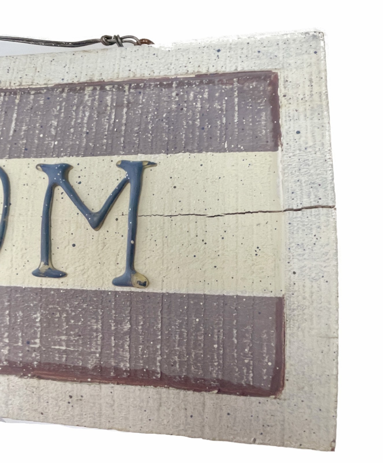 Freedom Star Wood Sign Plaque Rustic Primitive 24”x 6”x 1.5”
