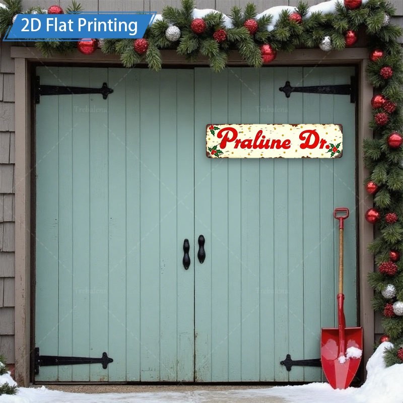 Vintage Praline Dr Metal Street Sign 10.16X40.64 cm