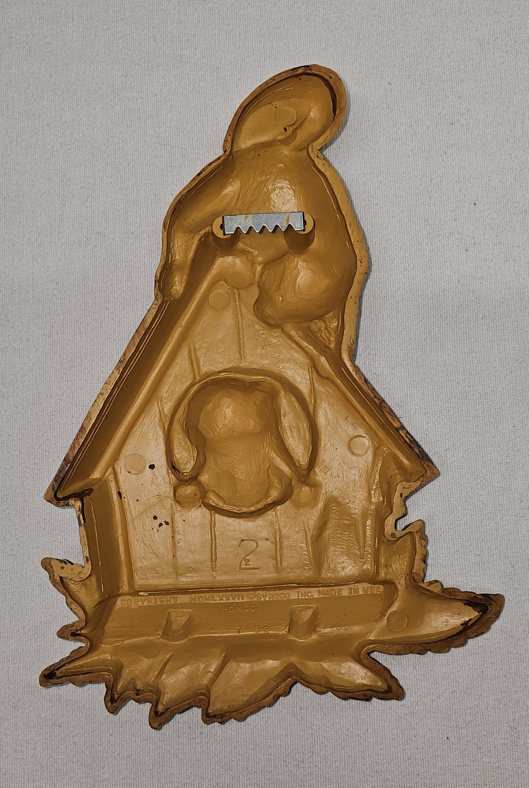 Vintage Homco Squirrel Bird House Art Plaque 1970s Nature