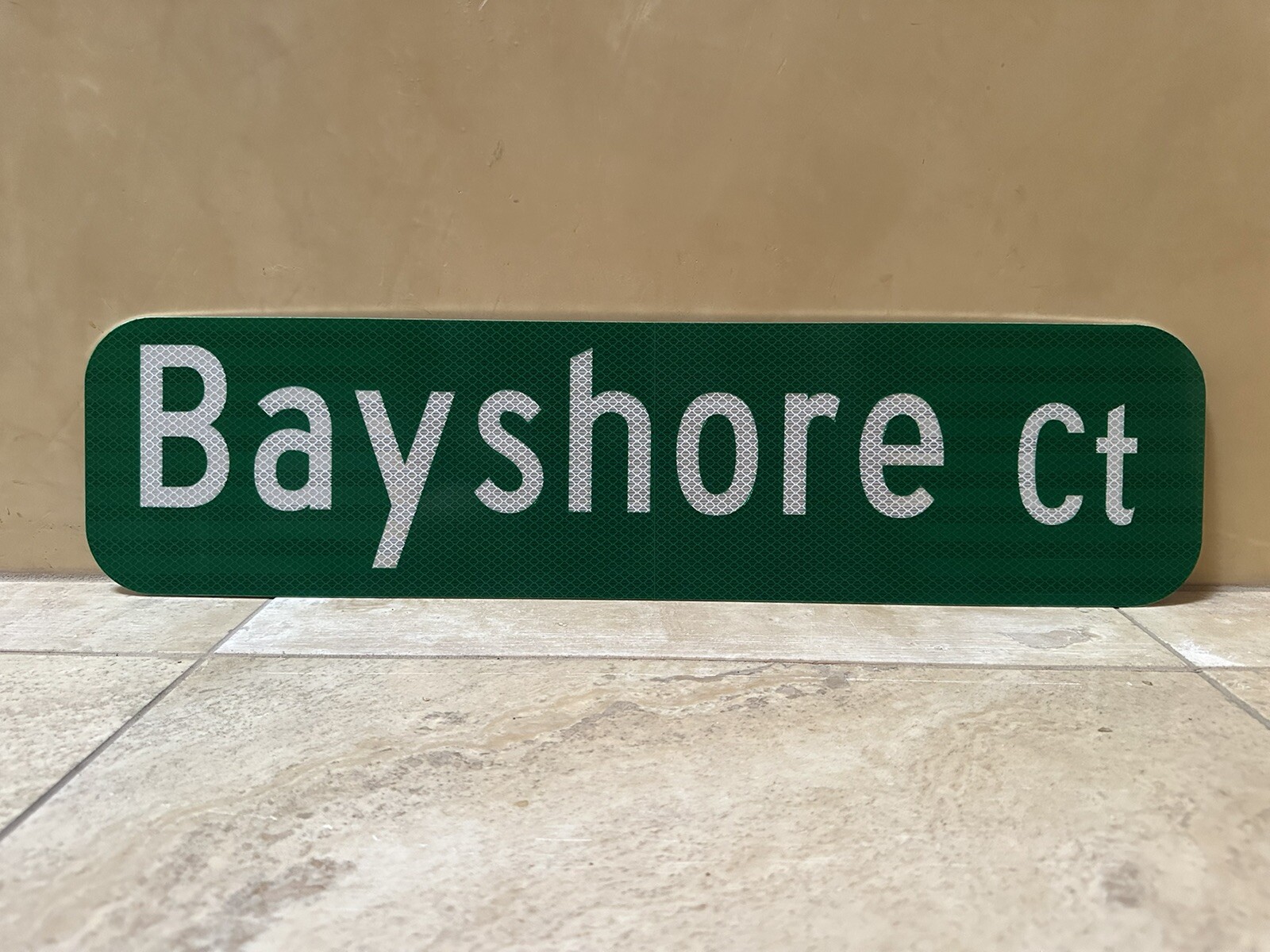 CUSTOM STREET NAME SIGN (Single/Double Sided) 24″x6″ 3M HIP Reflective Aluminum