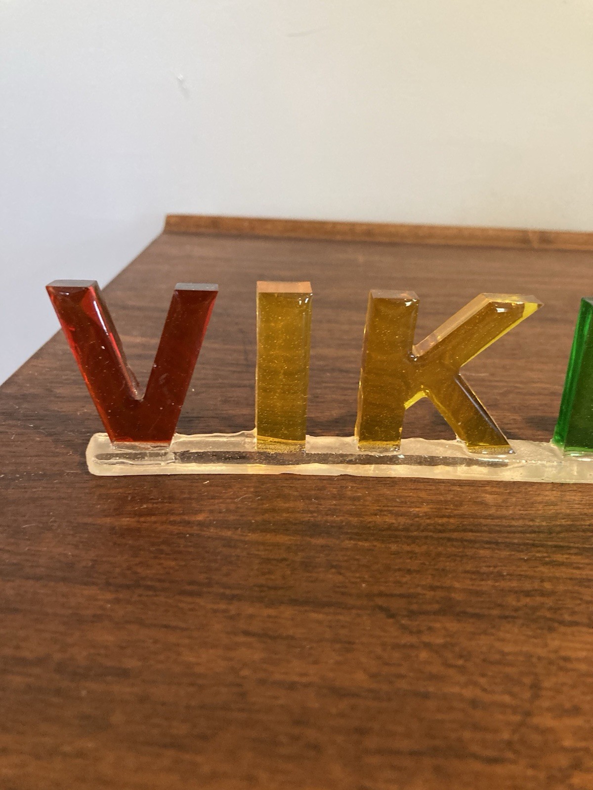 Handmade Epoxy Sign designed for Viking Collectors Collection Shelf Sitter