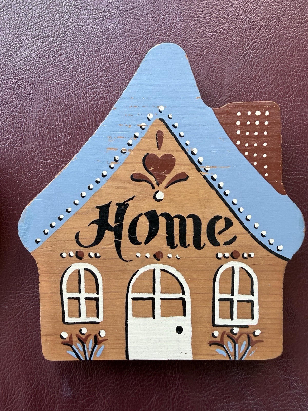 HOMECO WALL DECORATION “HOME SWEET HOME” WOODEN HOUSES HEART RUSTIC COUNTRY