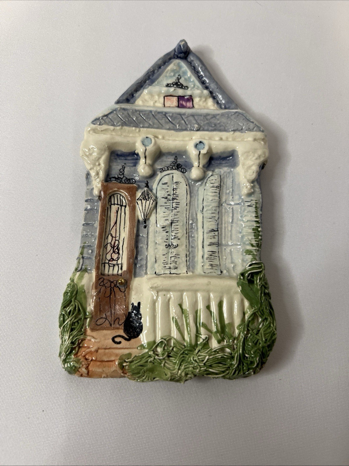 Louisiana Craftsmen “Shotgun” House Wall Plaque 1890’s-A New Orleans Folk Ar