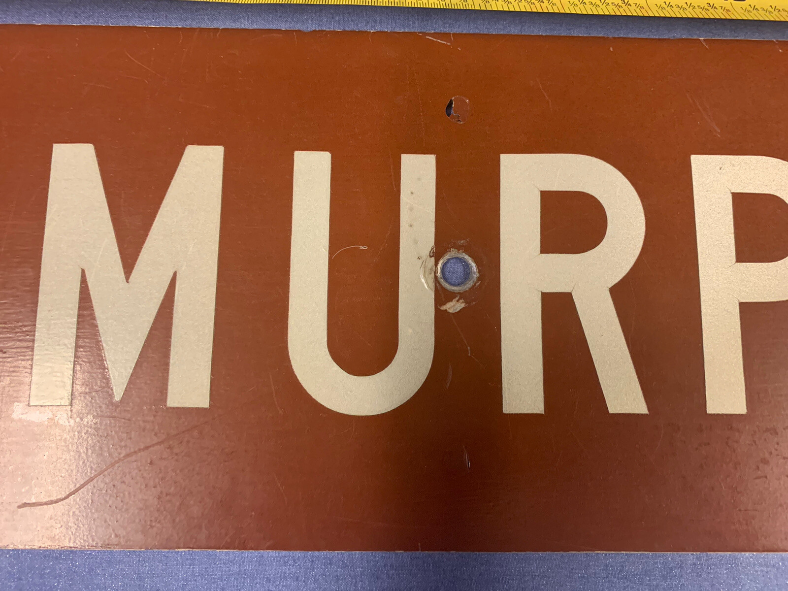 MURPHY Personalized Street Sign Home Decor Name Plate 24” X 6”