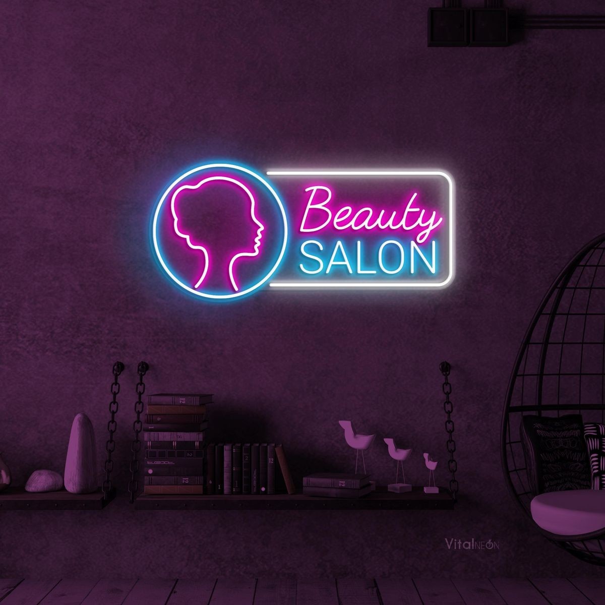 Custom Neon Sign for Salon & Bar | Personalized Name Sign | Custom LED Wall Sign