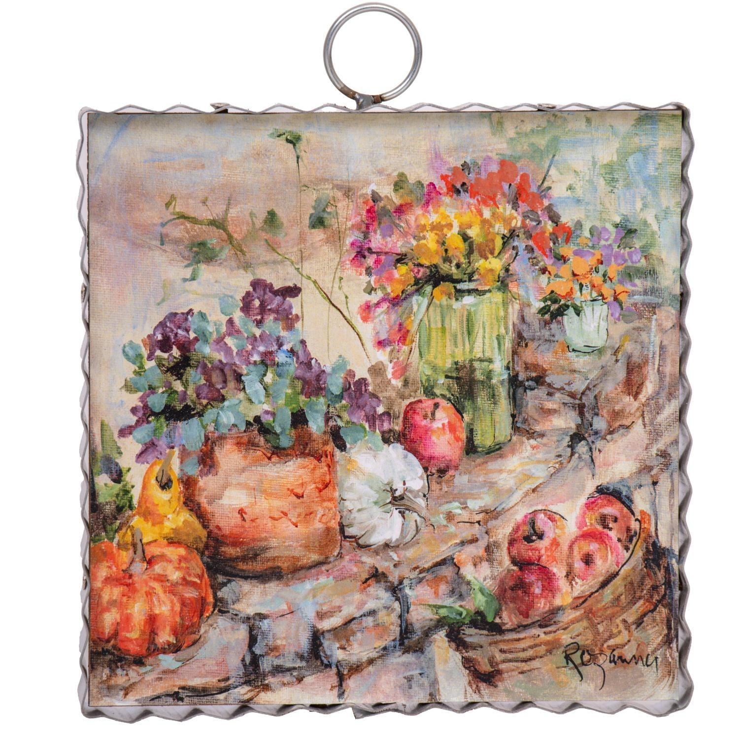 The Round Top Collection Mini Gallery Fall Stone Wall 6x6x1