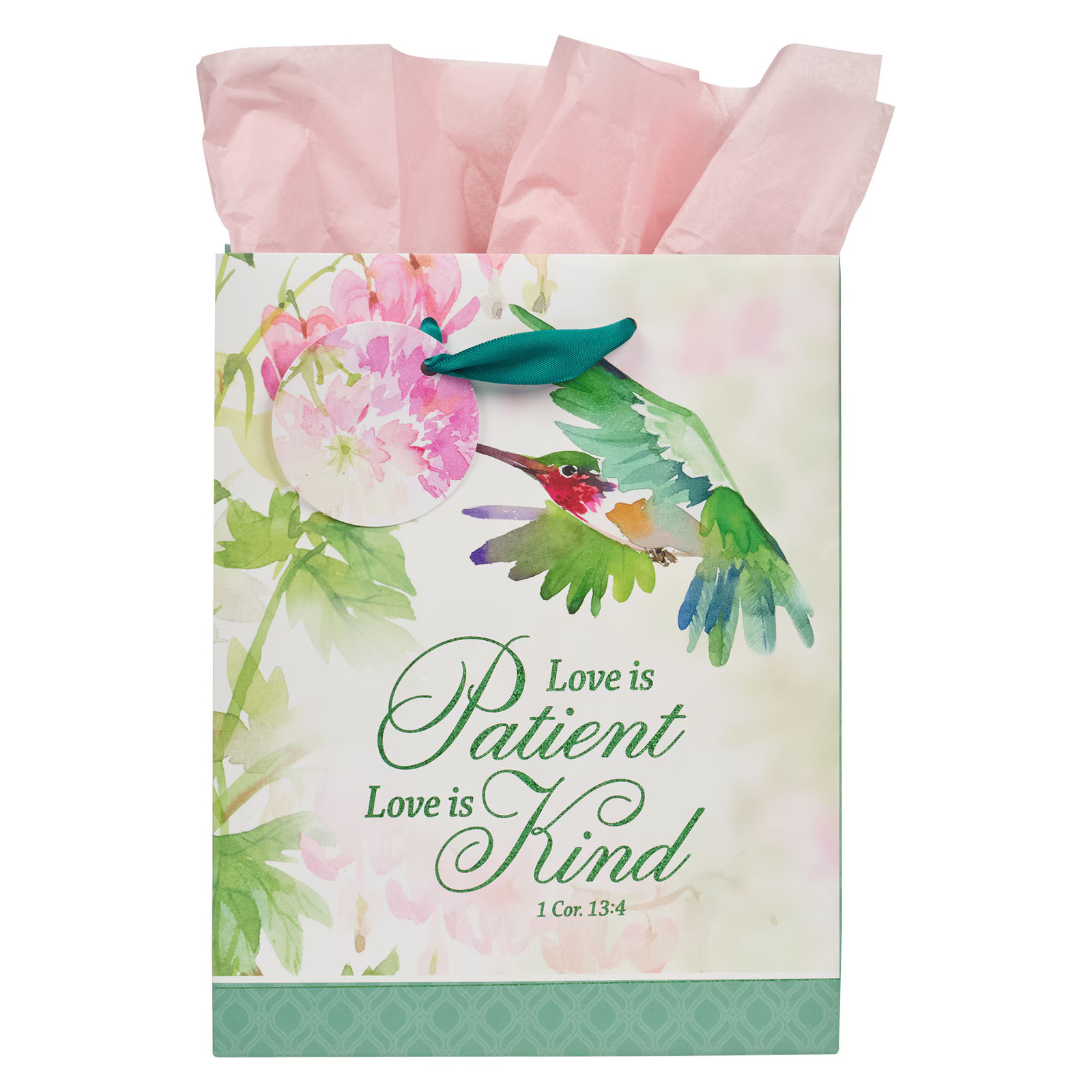 Medium Portrait Inspirational Scripture Gift Bag, Tag & Wrapping Tissue Paper