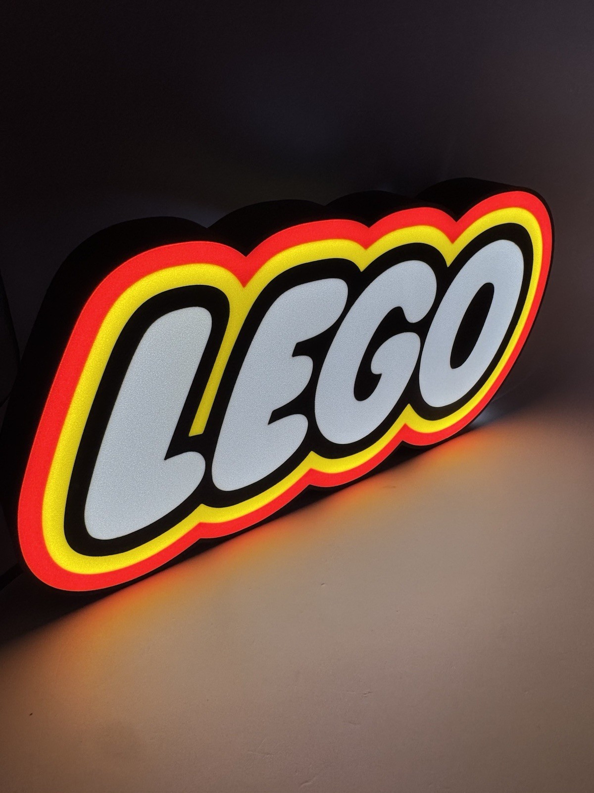 LEGO Lego Bricks – Light Up LED Neon Sign Minifigs Set Sealed Outline