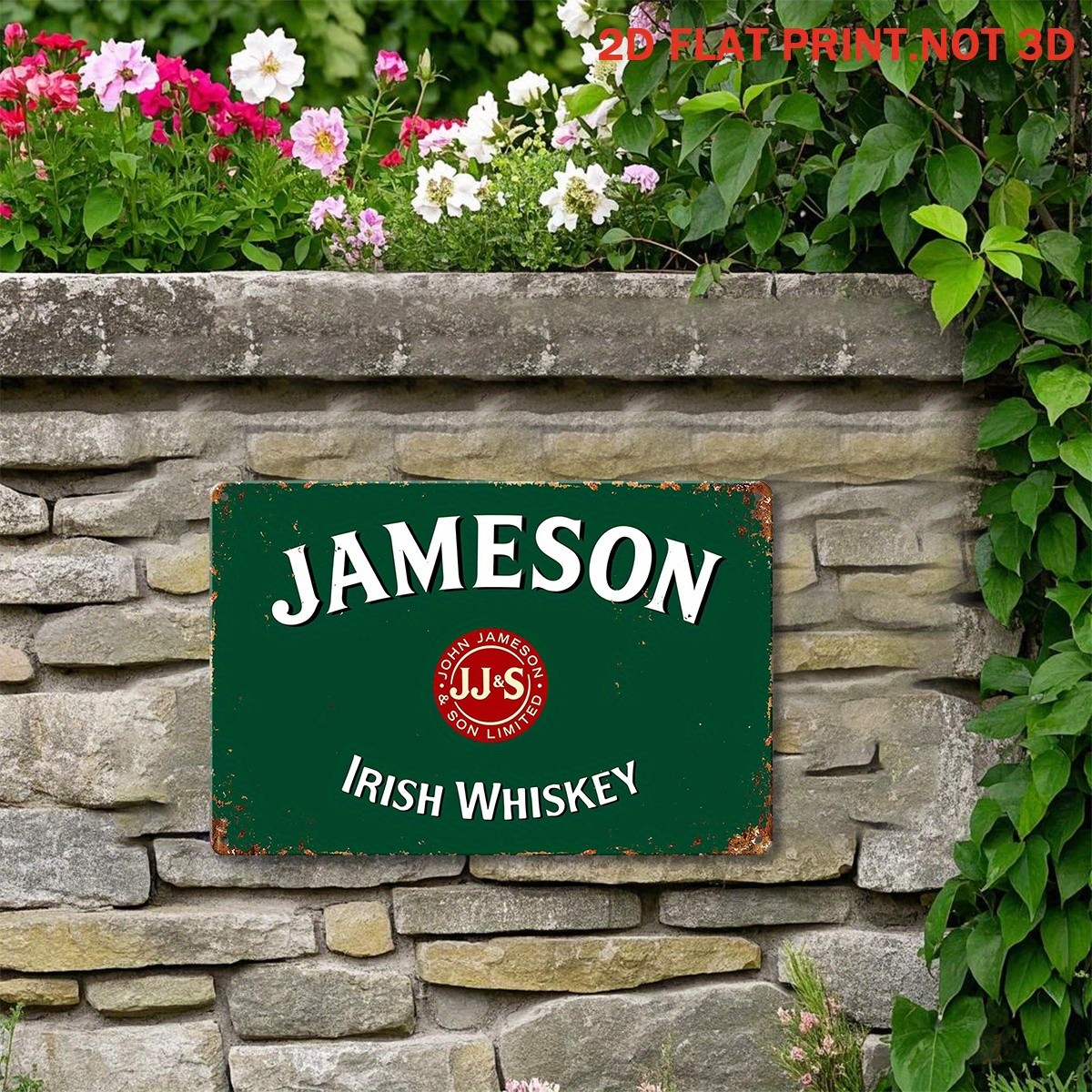 Jameson Irish Whiskey Vintage Metal Sign Whiskey Lover Gift Bar Wall Decoration