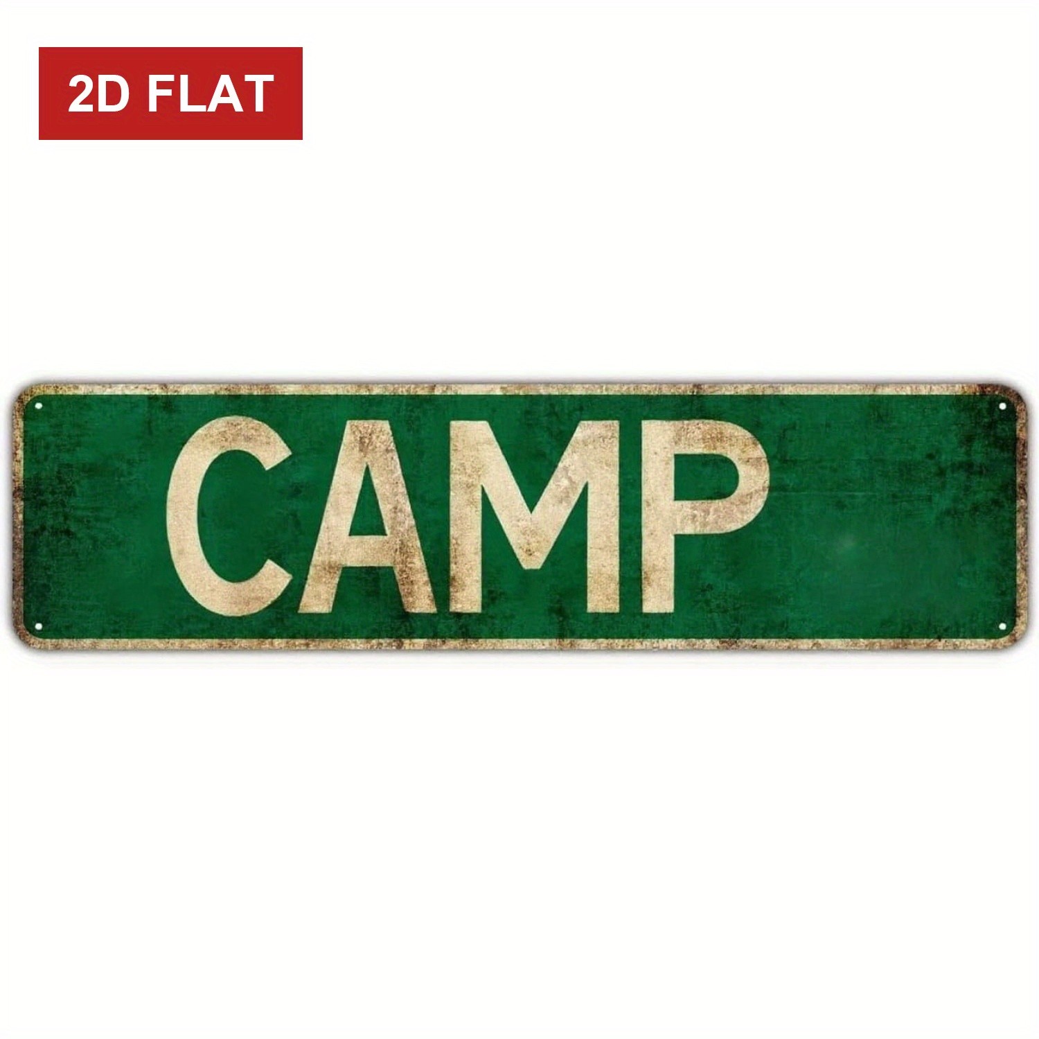 Vintage Metal Sign Camp Aluminum Street Sign 18×4 Inch Funny Plaque