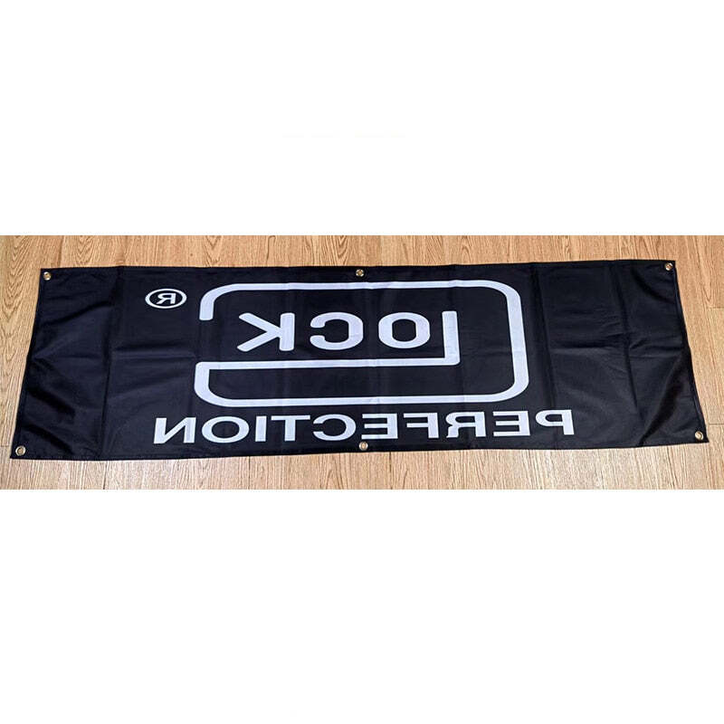 Glock 1.5x5Ft Feet Banner Flag Poster Glossy Photo Print Gun Handgun Weapon