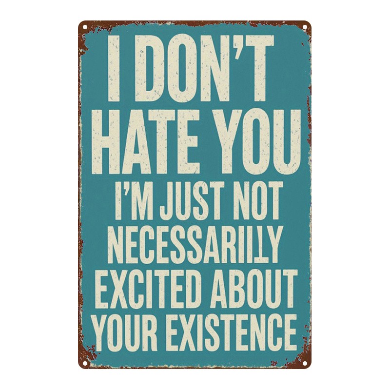 Vintage Metal Wall Art Sign – 8×12 Inch Rustic Iron Retro Decor