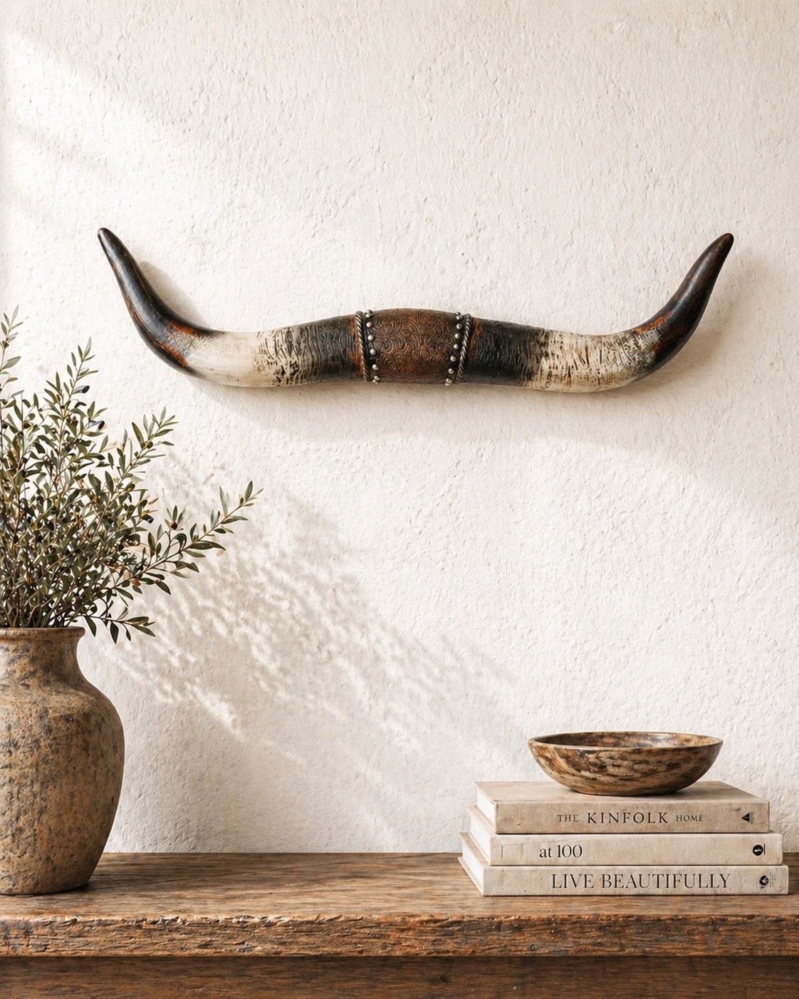 Medium Longhorn Western Wall Decor Mancave Garage Cowboy Texas NEW