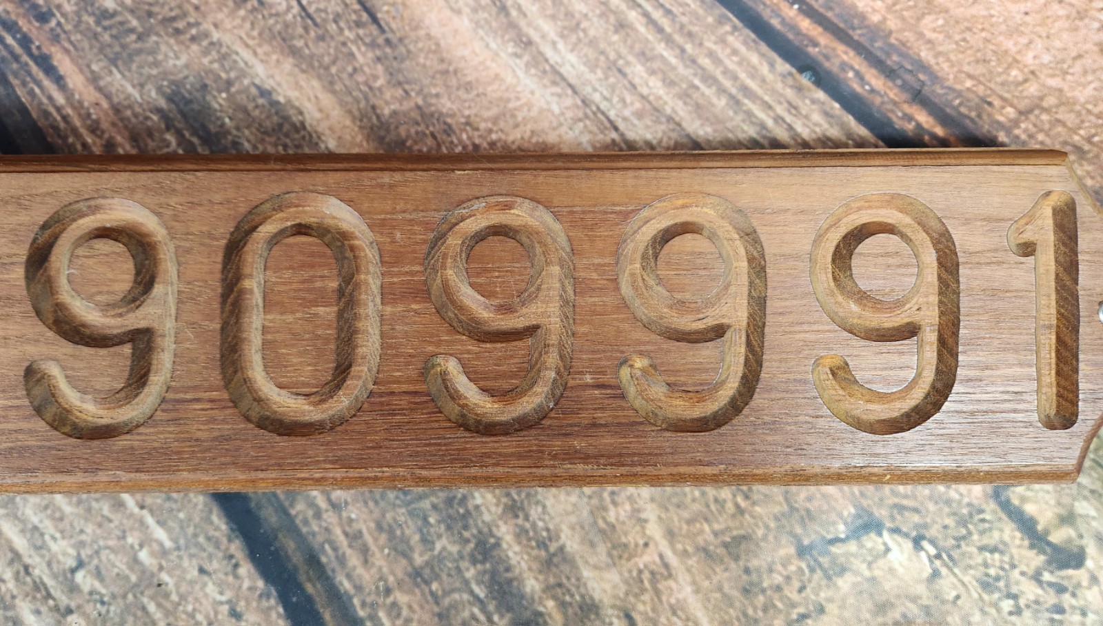 Carved Wood Home Sailboat Boat Numbers Custom Hanging Decor Real Wooden Wall Art
