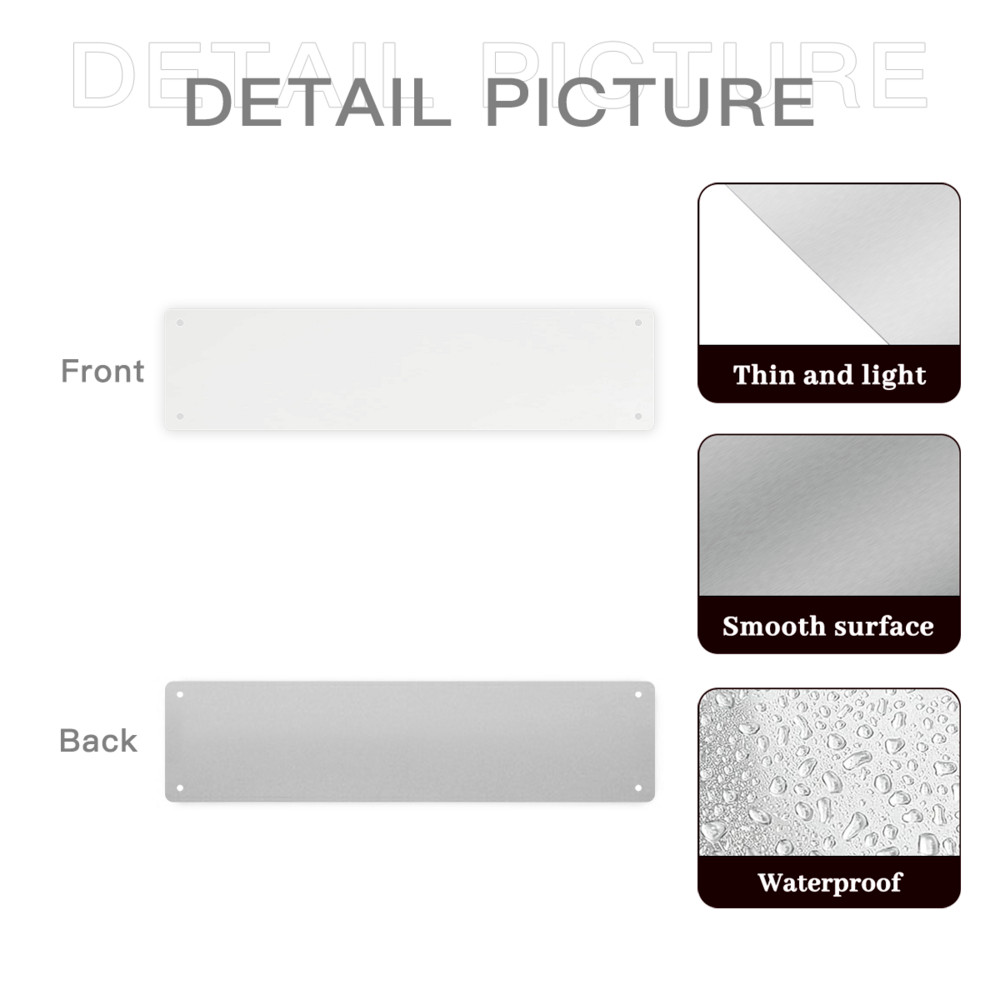 Custom Aluminum Sign UV Printed Any Text, Logo, or Photo – Indoor/Outdoor