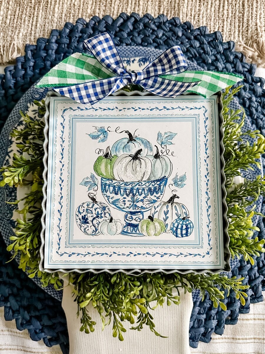 The Round Top Collection Mini Gallery Bowl of Pumpkins 6x6x1