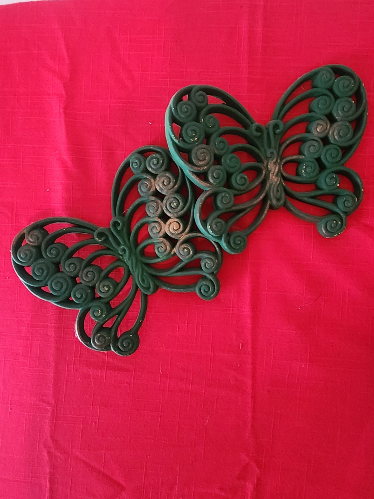 Butterflies Wall art Decor Hard Plastic Cottagecore Syroco Burwood Lot of 11