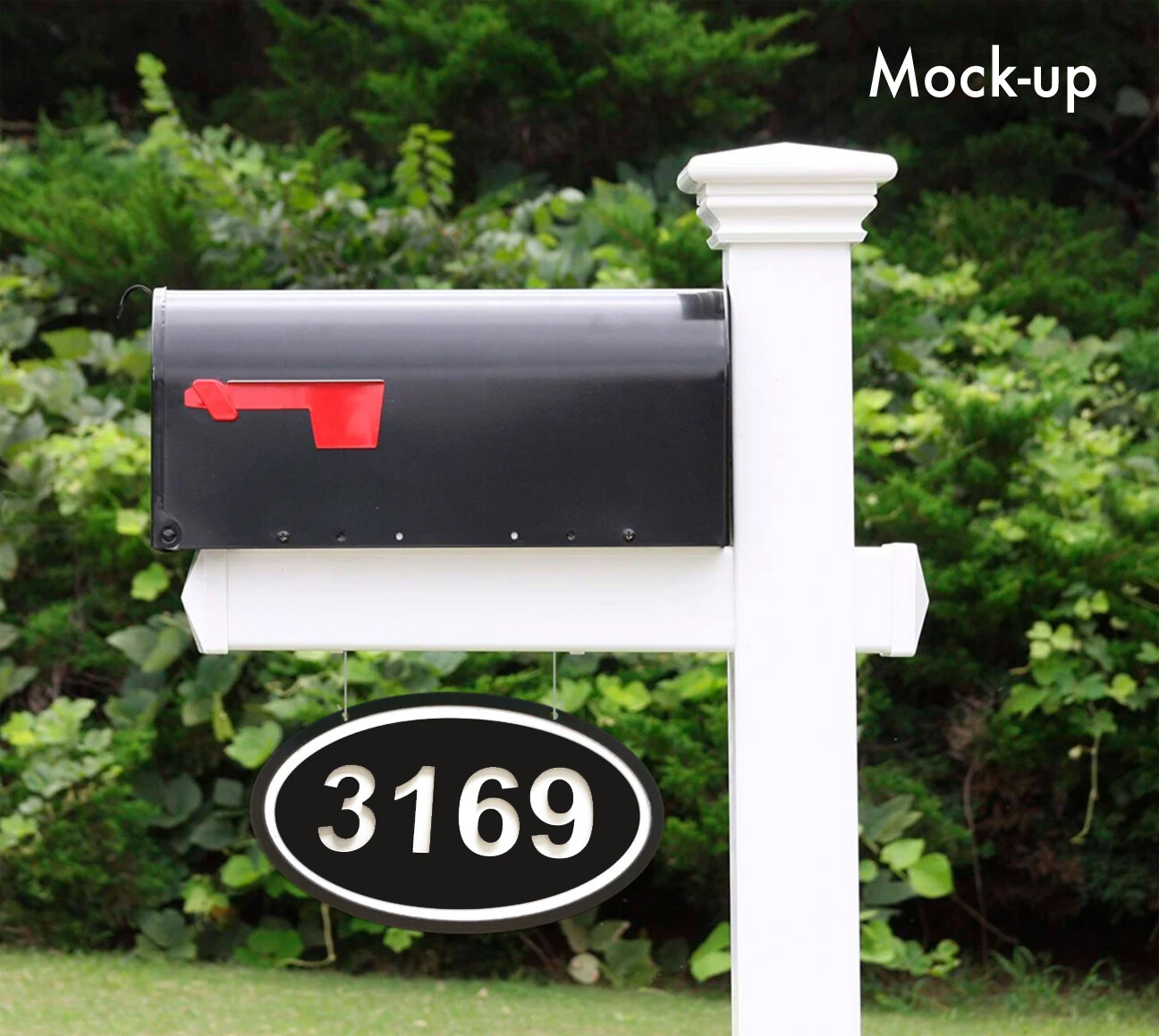 3169 Mailbox Numbers Address Plaque Sign Hanging *READ*
