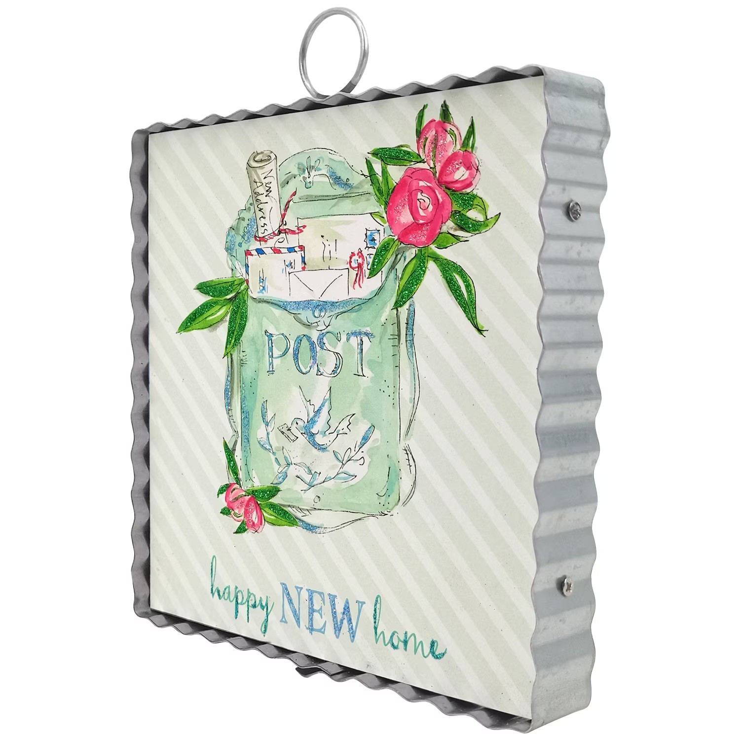 The Round Top Collection Mini “Happy New Home” Print 6x6x1
