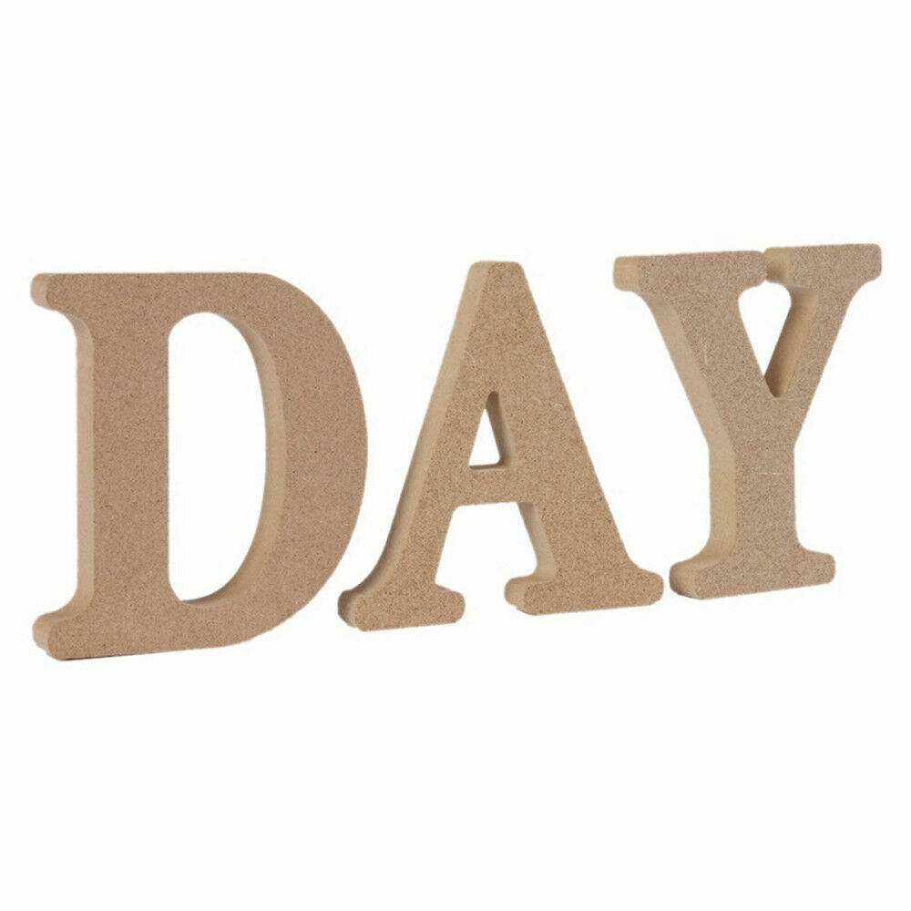 US 3.93” A-Z Wooden Letters Alphabet Self Standing Wedding Party/Home/Decor Lot