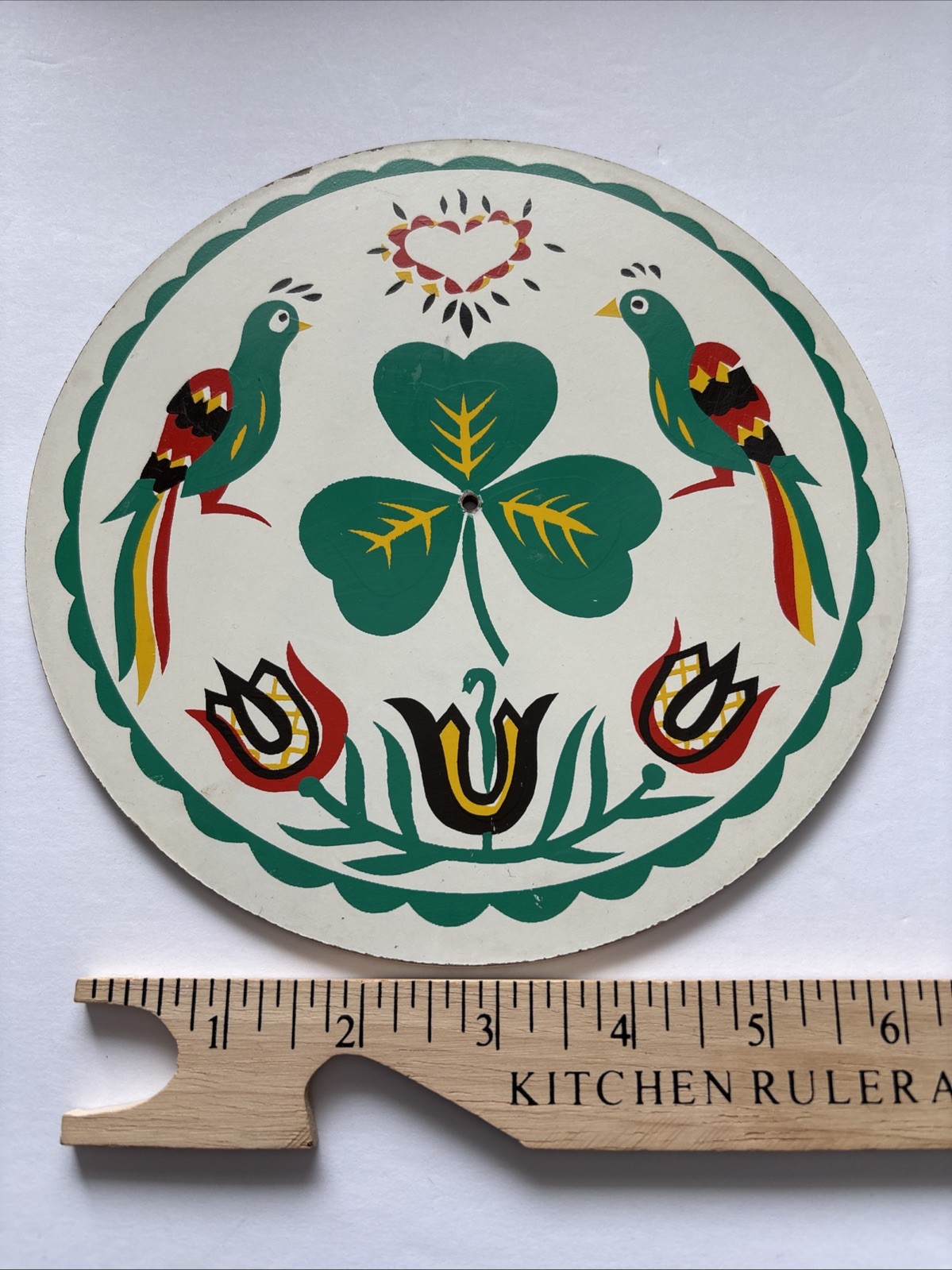 Folk Art “WILKUM” Sign, Birds, Star Irish Amish Pennsylvania Dutch, Jacob Zook