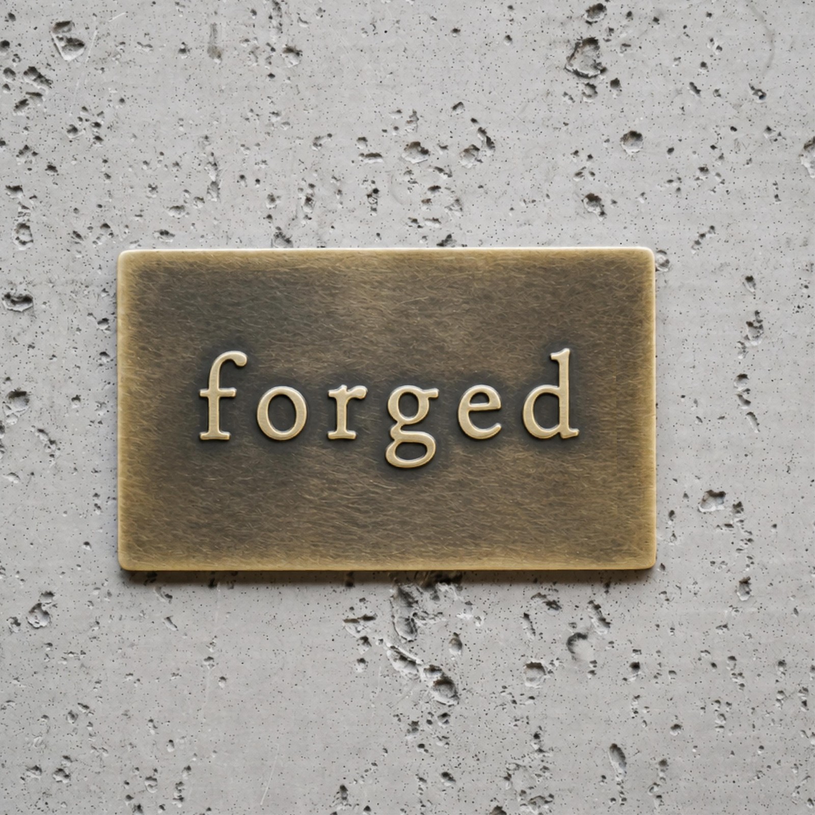 Custom Solid Brass Plaque | Personalized Metal Sign | Address House Number |