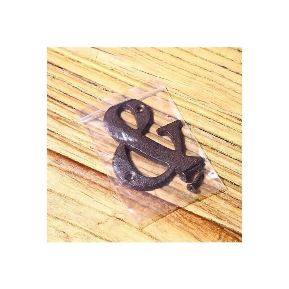 Cast Wrought Iron Black Antique Xmas House Door Alphabet Letters and Numbers US