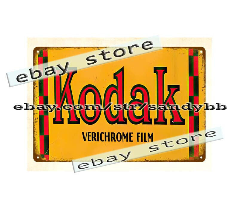 Kodak Verichrome Film metal tin sign wall restaurant pub sale