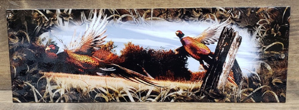 Ringneck Pheasant Rectangular Metal Wall Sign