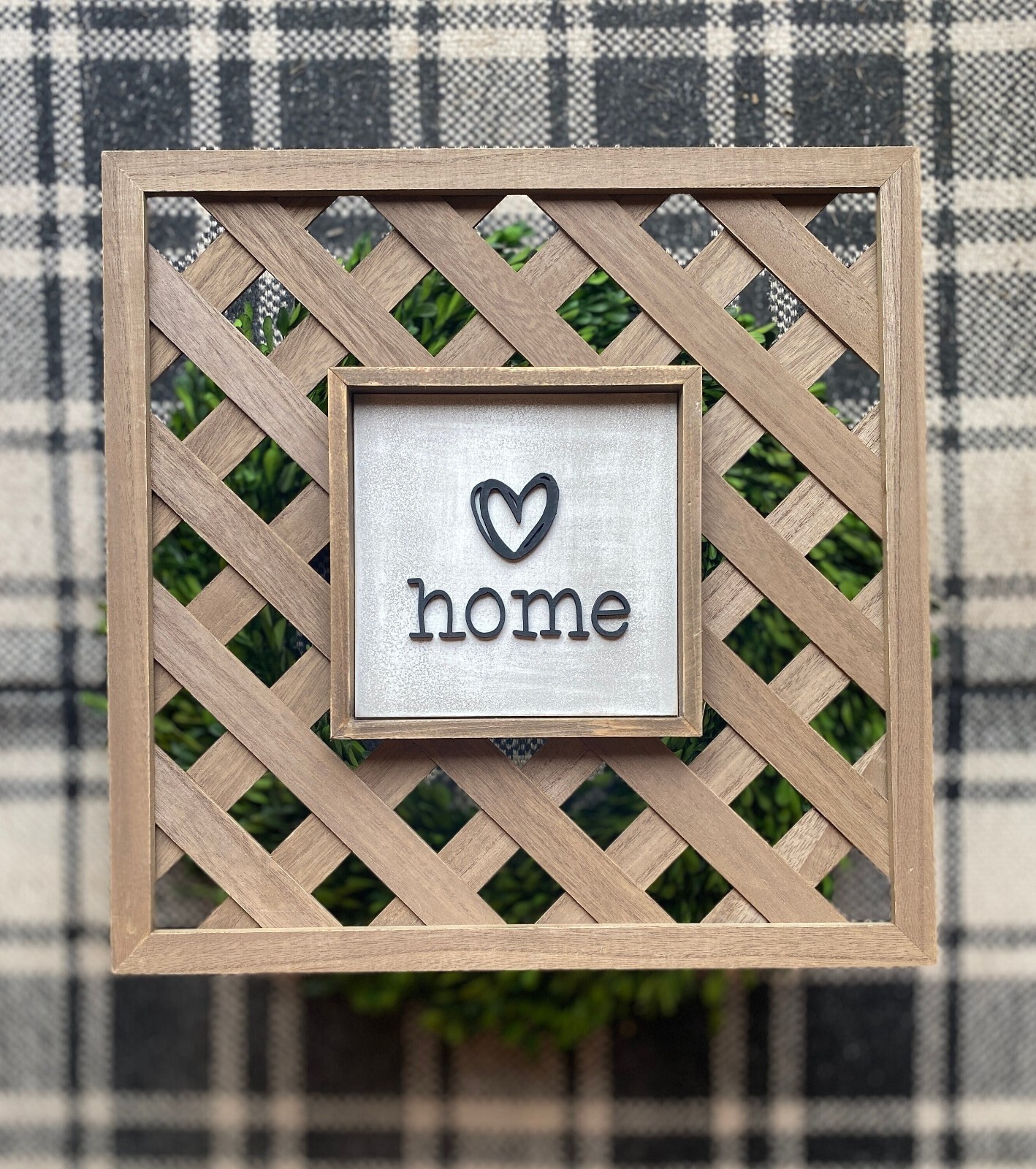 Lattice Home Sign, Home Sign, Farmhouse Decor, Farmhouse Home