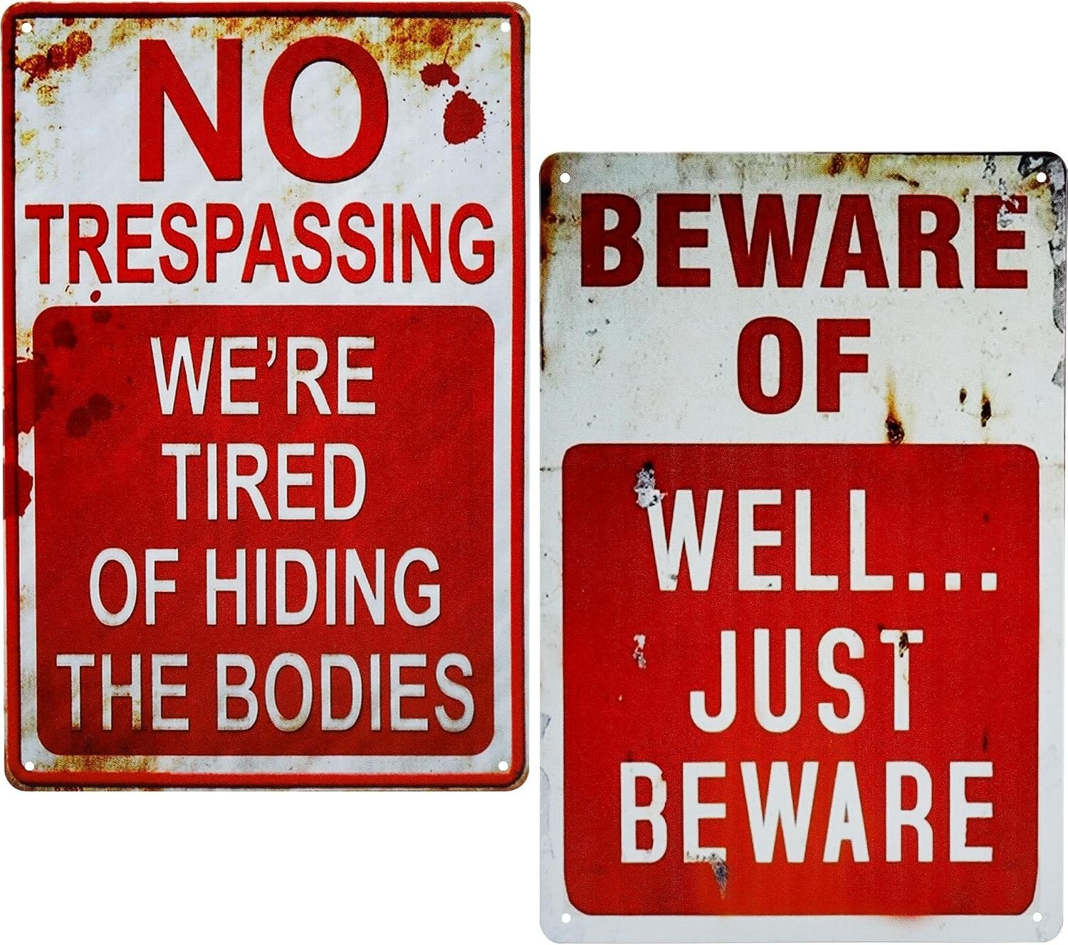Sturdy Retro Signs | UV-Protected Indoor/Outdoor Decor – Perfect for Gardens