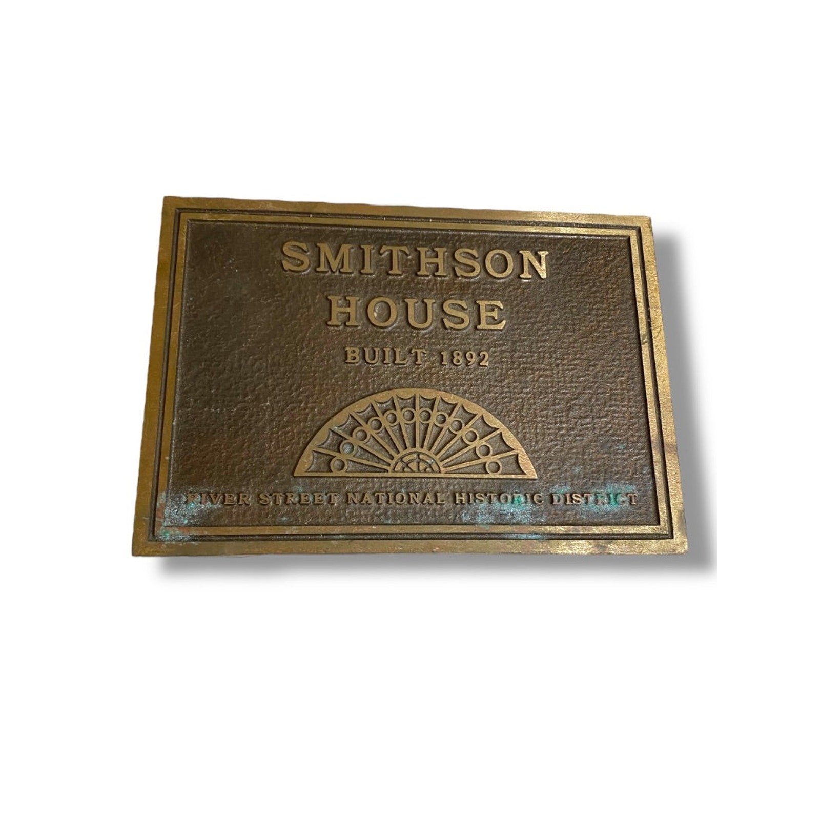 Vintage House Plaque Smithson House River Street National Historic District