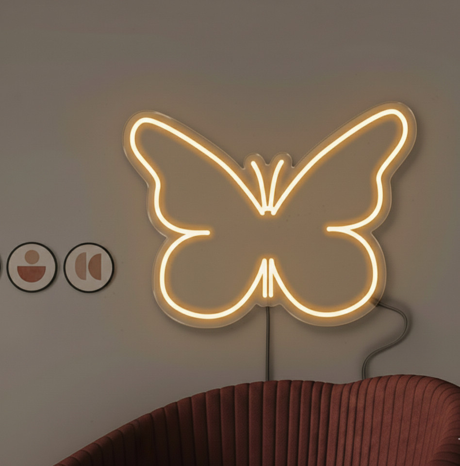 Bat Mirror Neon Sign| Neon Wall Art Sign For Wall Decor| Led Neon Mirror