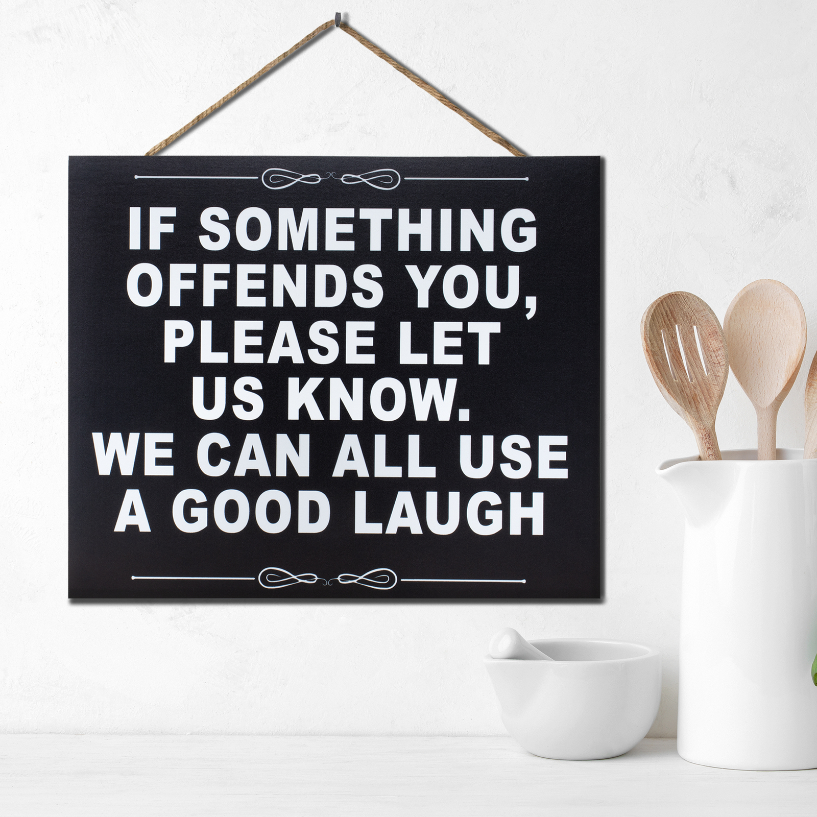 JennyGems Funny Signs, If Something Offends You, Bar Sign, Mancave Garage Decor