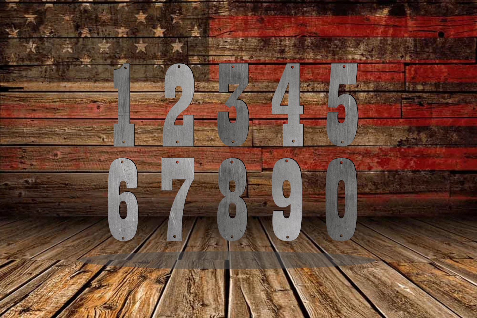 Western Barn Raw Steel Metal Letters & Numbers 6inch Modern Antique Rustic Décor