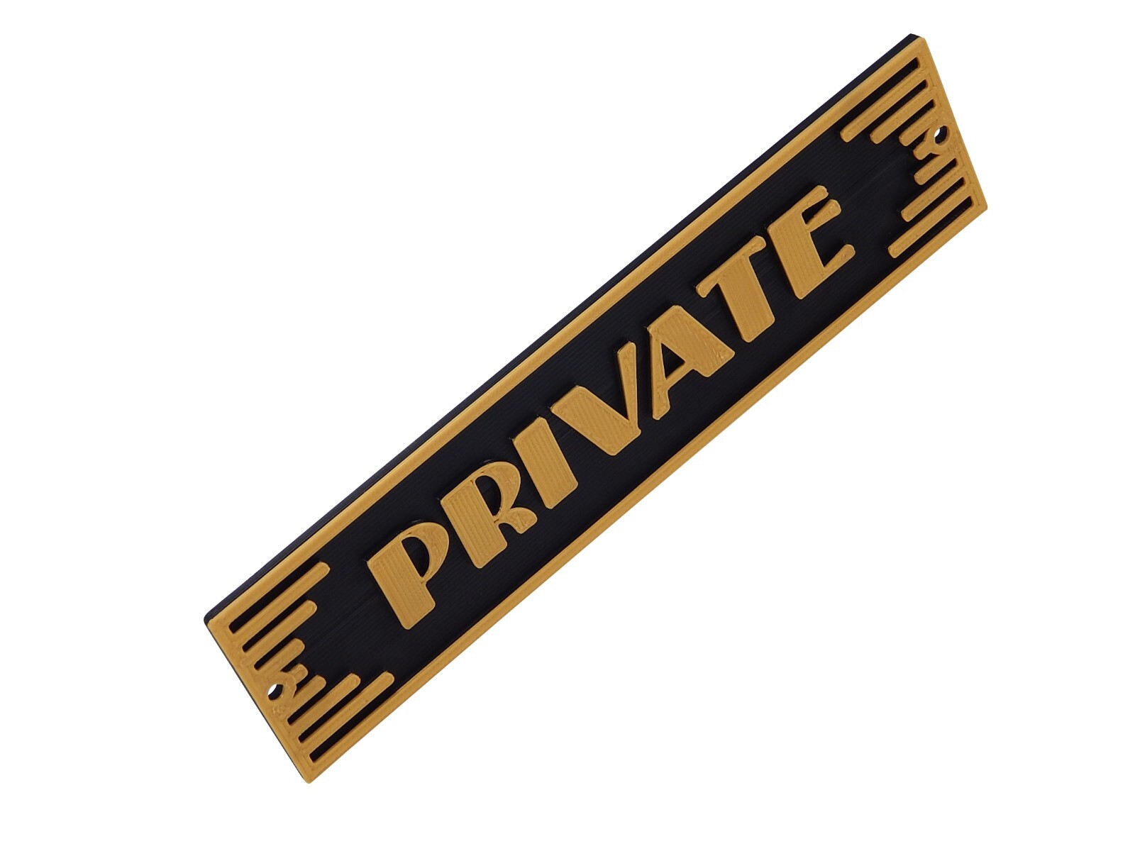 Plastic Private Business Art Deco Style Sign Office Door Home Décor Wall Plaque