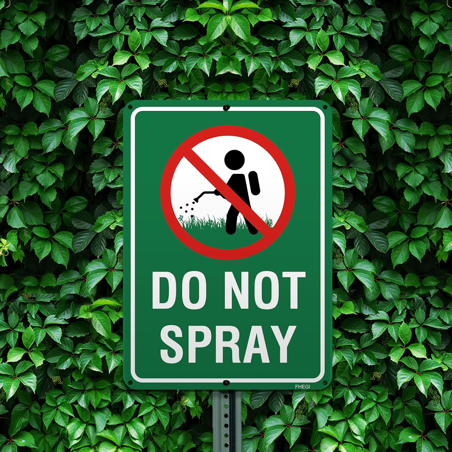 2PC Do Not Spray Signs, 10″x7″ No Spray Pesticide Sign,Reflective Rust Free Alum