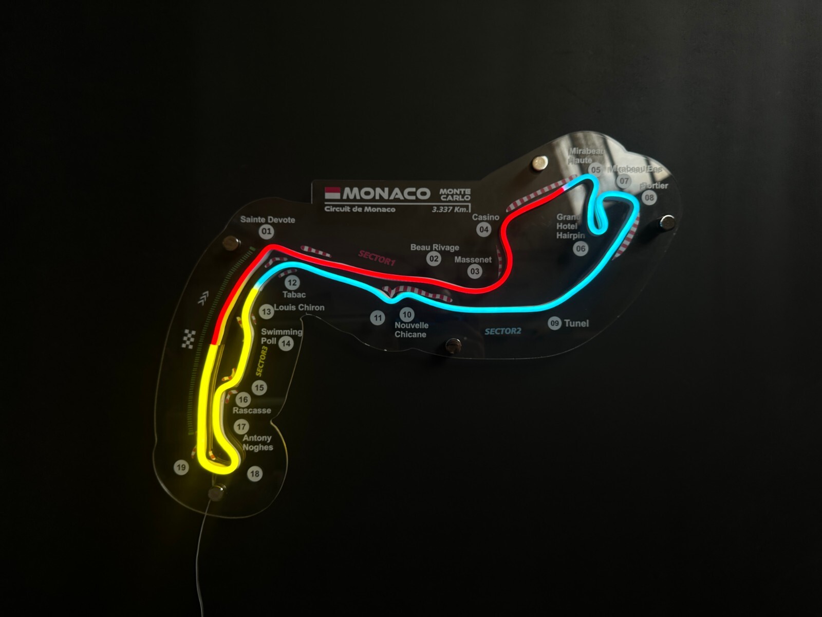 Circuit Monaco Neon Race Track | Neon Race Track | F1 Formula