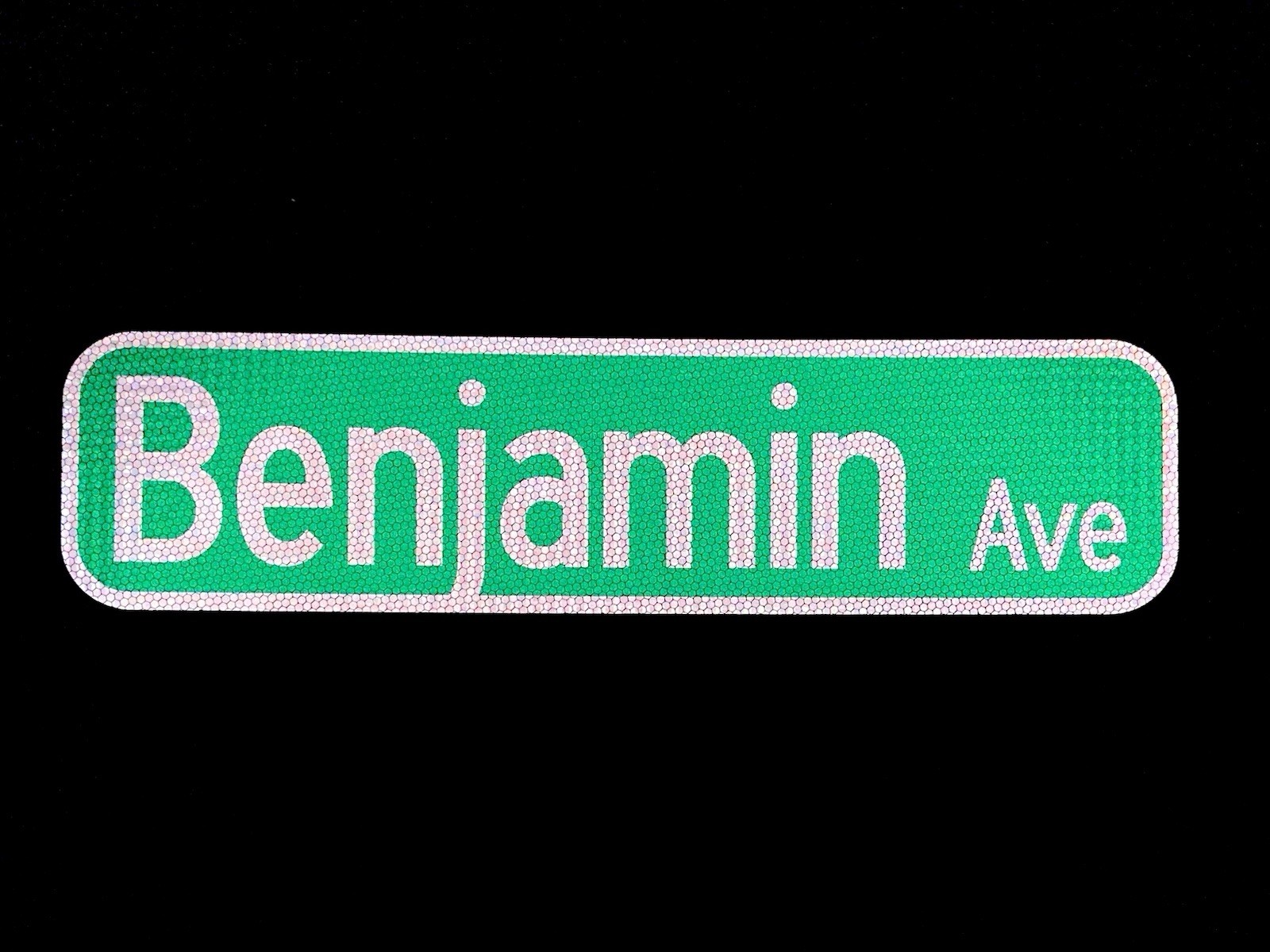 CUSTOM STREET NAME SIGN (Single/Double Sided) 24″x6″ 3M HIP Reflective Aluminum