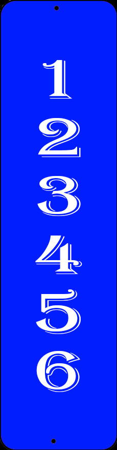 House Number Sign Aluminum 3″ x 12″ Custom Personalized Home Address Plaque