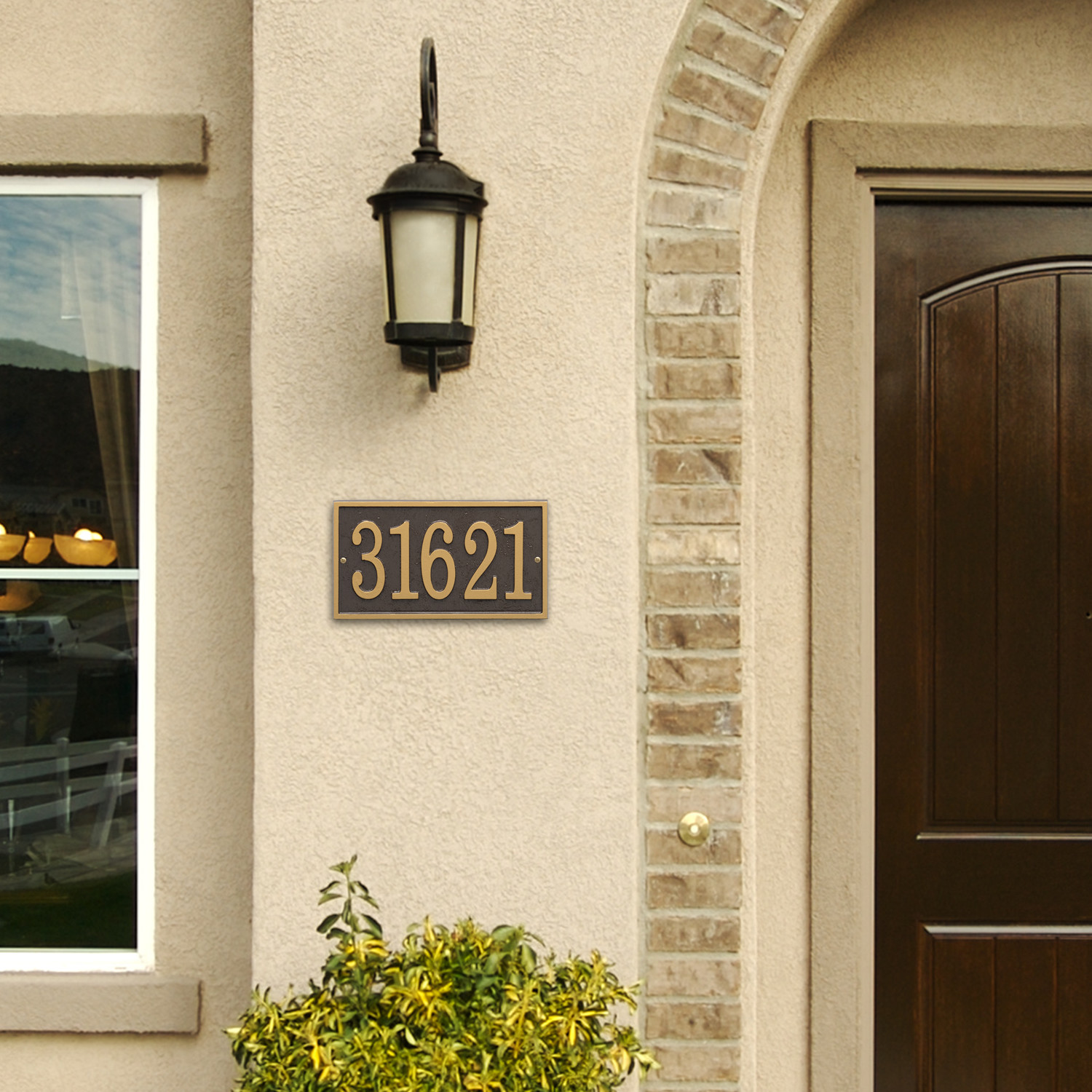 Rectangle Cast Address Plaque, Ships in 4 days!