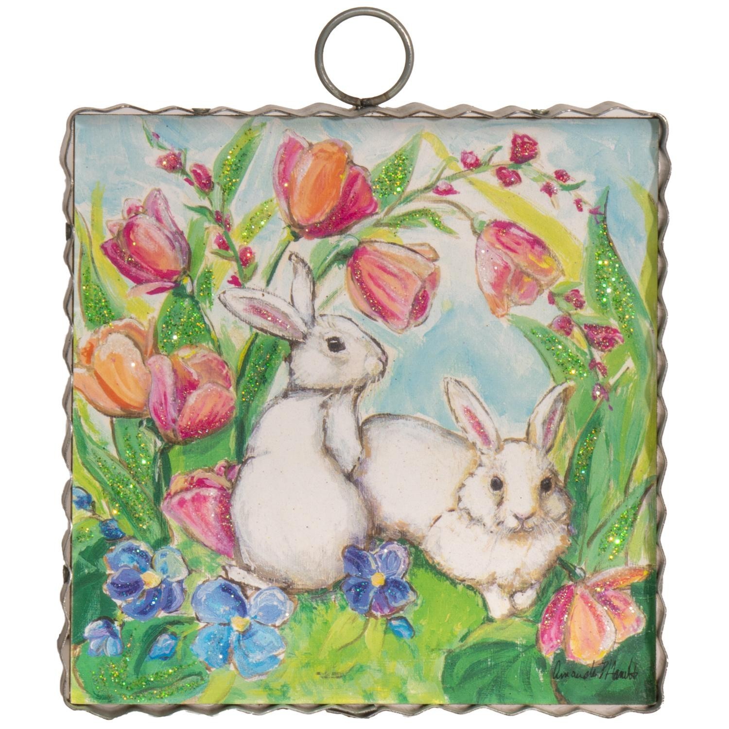 The Round Top Collection Mini Easter Morning Print 6x6x1