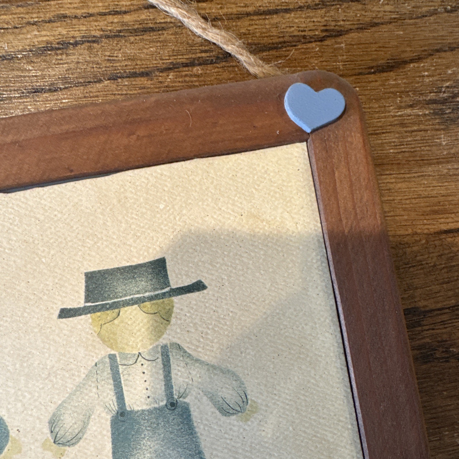 Vintage Handmade Wood Framed Chalkboard Cottagecore Farmhouse Decor Country