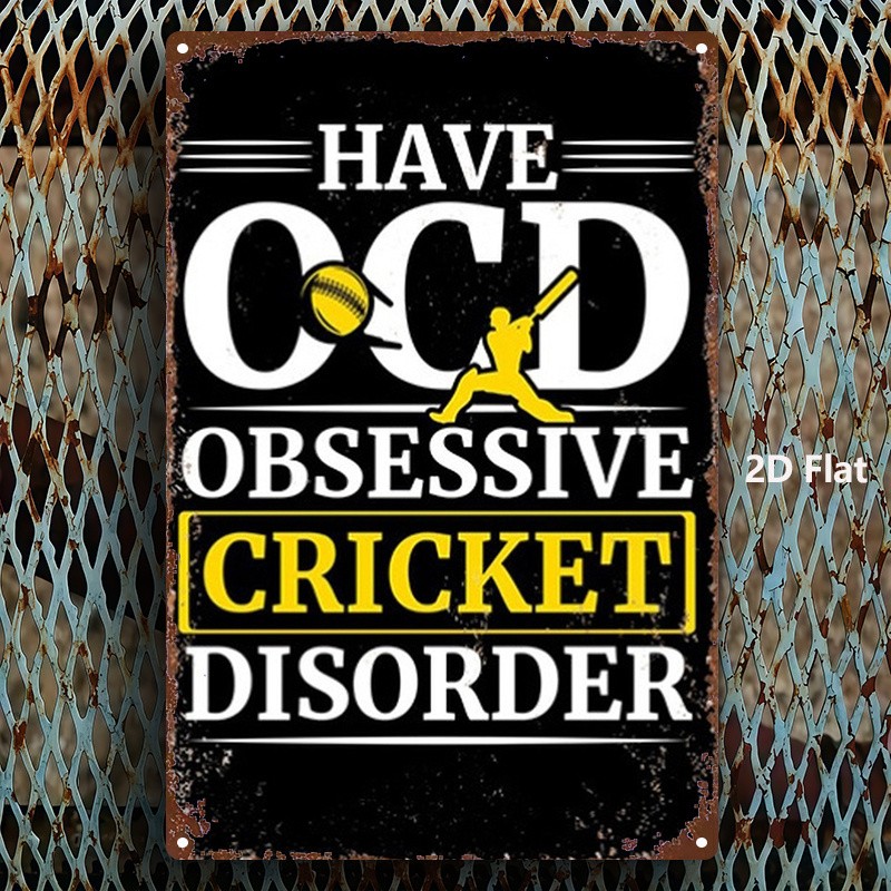 Metal Sign Black Yellow Text 8X12 Inches