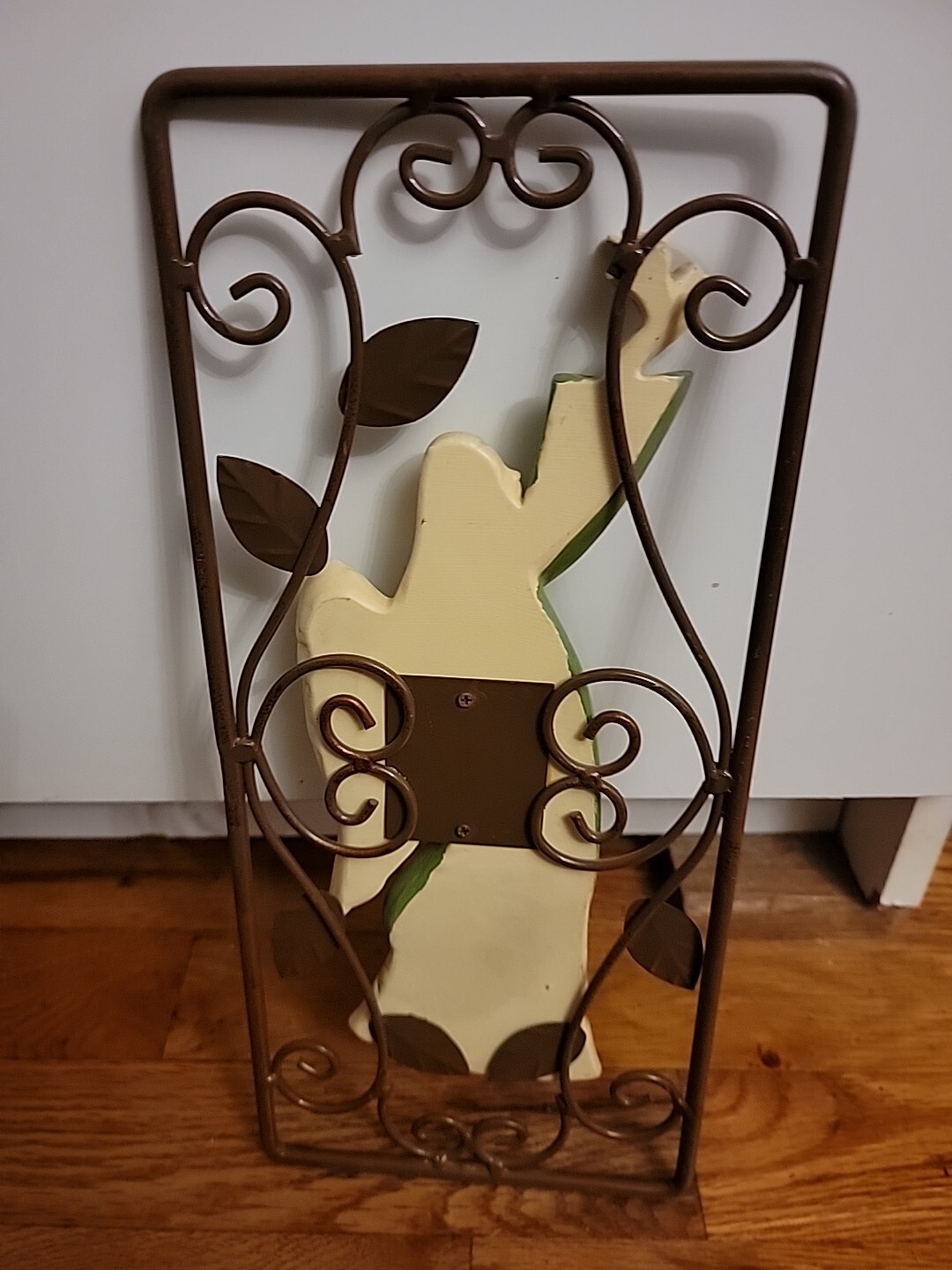 New Resin & Metal Rustic Angel Wall Mounted Home Decor Plaque