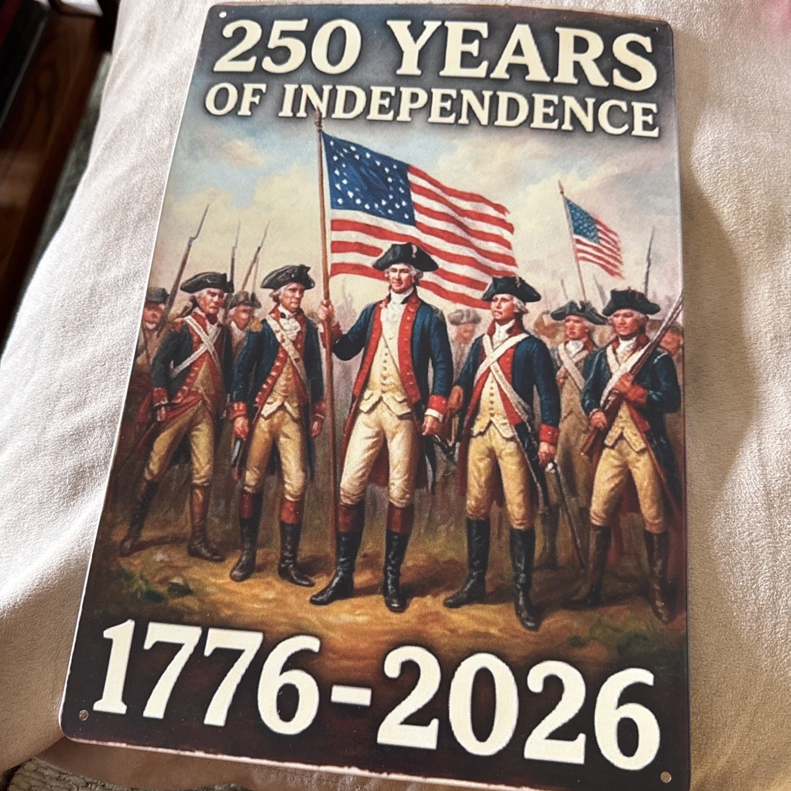 United States 250 Years Of Independence 1776-2026 Metal Sign 8”x12”