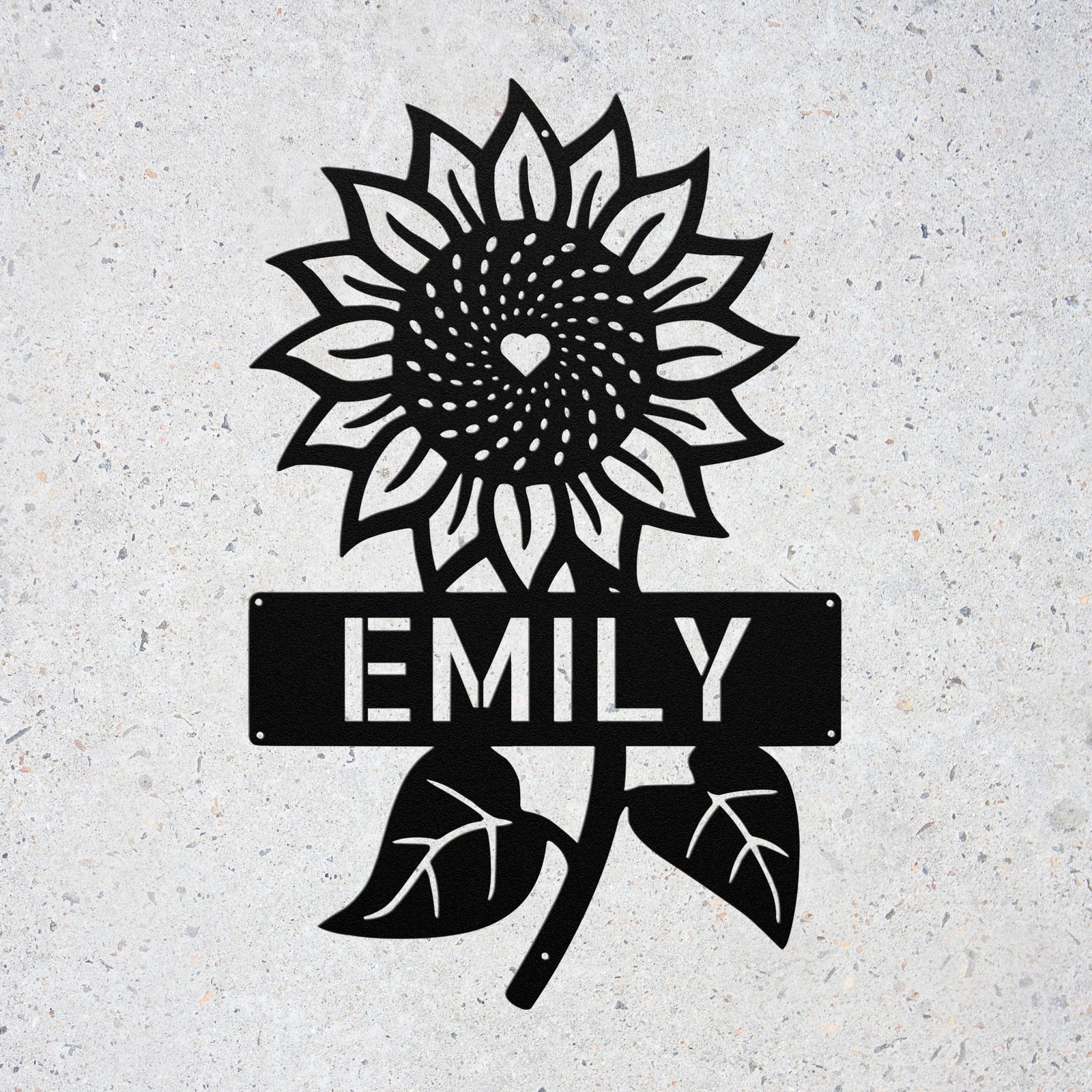Personalized Sunflower Metal Sign Birthday Valentines Day Gift Ideas Home Decor
