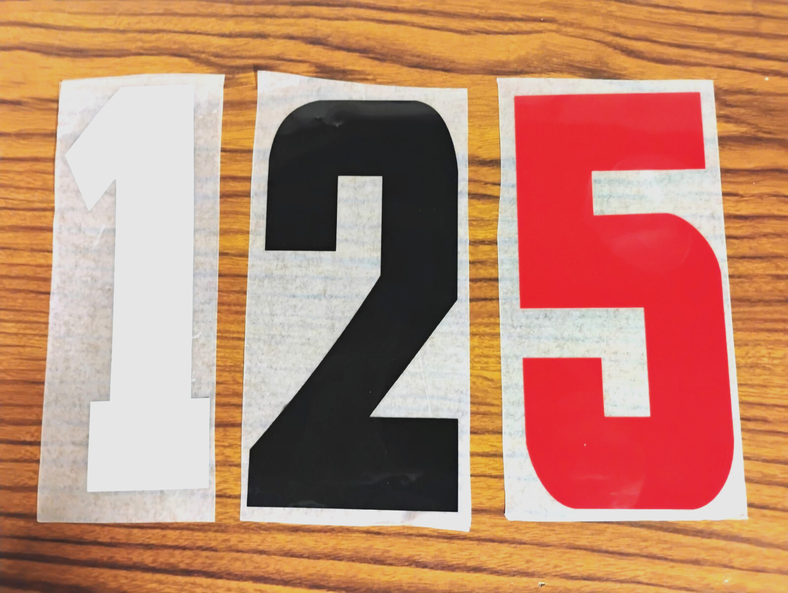 6″ Permanent Vinyl Adhesive Numbers- 6 Colors Available